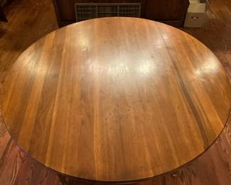 Top on walnut table