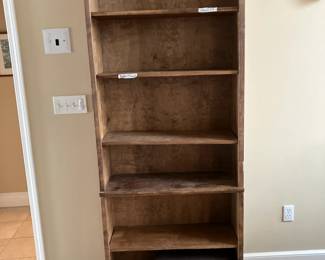7' tall pine bookcase w adjustable shelves