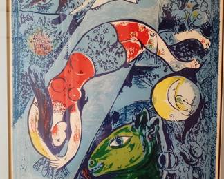 Chagall Litho, plate signed