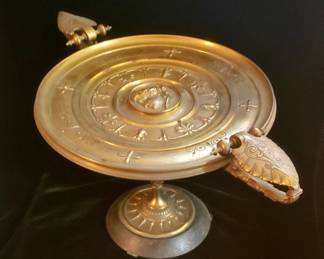 Late-19th. C. Gilt Bronze Tazza