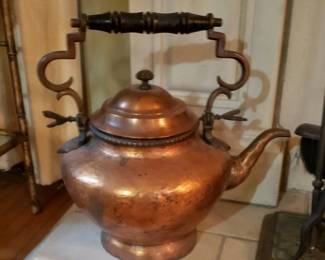 Large Antique Copper Hot Water Pot