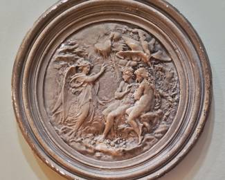 Antique Angelic Plaque