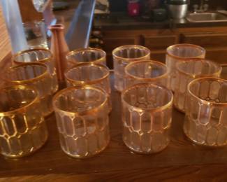 Retro Gold Bar Glasses