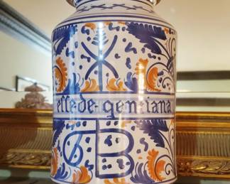 Italian Majolica Spice Jar