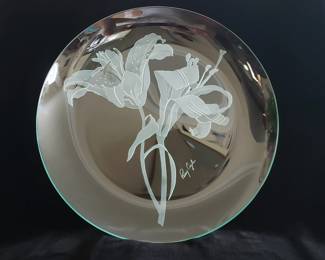 Etched Charger by Perry Coyle 