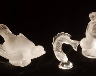 Lalique Sparrow, Koi and Leyda