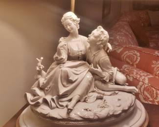 German Porcelain Lamp