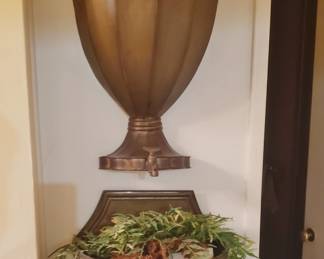 Vintage Italian Wall-Pocket Water Feature