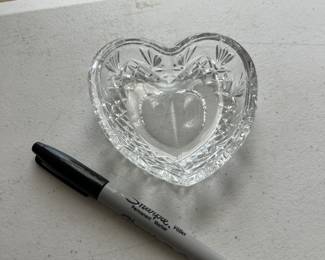 Waterford crystal heart shaped dish