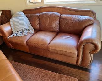 Leather sofa (as is)