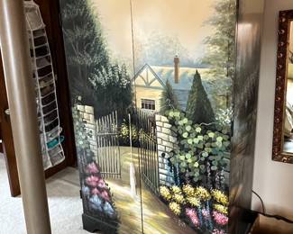 Painted storage cabinet....