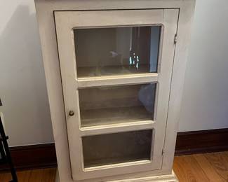 Small wall hung curio cabinet