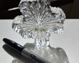 Galway crystal shamrock