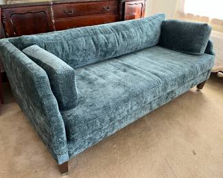 Walter E. Smithe crushed velvet sofa