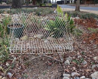 Antique Metal Garden Bench