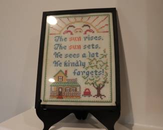 Vintage Framed Needlework
