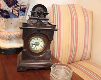 Antique Table clock box