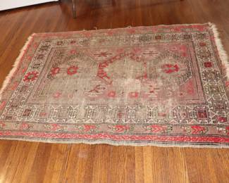 Antique Hand Knotted Turkish Rug