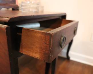 Mahogany Drop Leaf Side Table