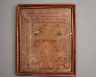 Antique Needlework Sampler
