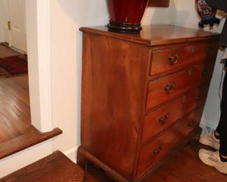 Antique 18th Century Cherry Chest Of Drawers