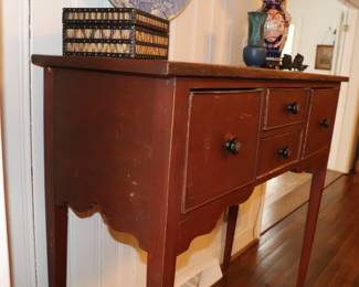 Painted Antique Huntboard 4 Drawer