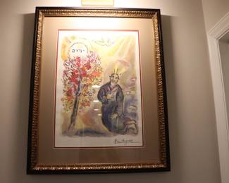MARC CHAGALL EXODUS Moses and Burning Bush