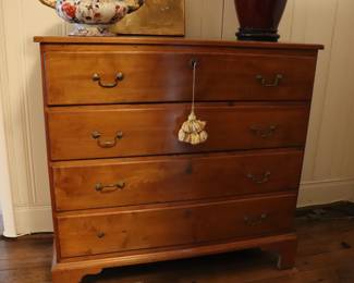 Federal Style Fruitwood Four Drawer Chest of Drawers