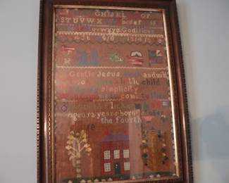 1866 needlework Sampler