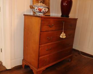 Federal Style Fruitwood Four Drawer Chest of Drawers