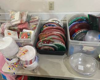 So many paper / plastic products...new!! 