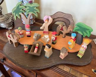 Wooden Nativity Set..love!