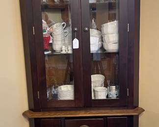 Canadel Lighted Corner Cabinet..