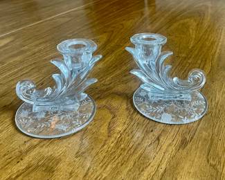 Fostoria Baroque Candlestick Holders