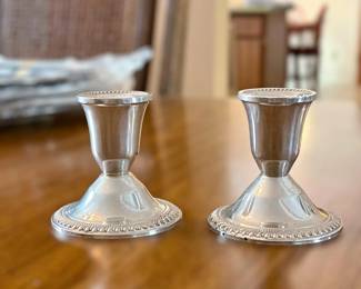 Sterling Silver Candlestick Holders