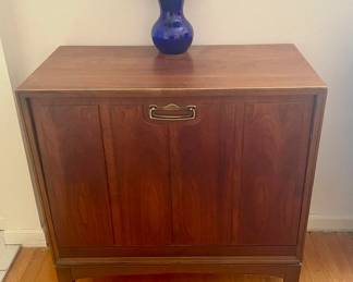 Lane MCM Walnut Record Cabinet (two are available)