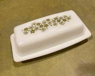 Vintage Pyrex Spring Blossom Butter Dish (two are available)