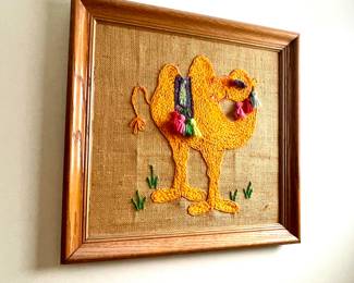 Vintage Camel Crewelwork