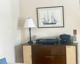 SABA Radio/Turntable German Console - Circa 1960