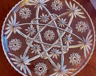 Cut-Glass Platter
