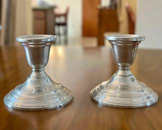 Sterling Silver Candlestick Holders