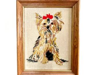 Vintage Dog Crewelwork
