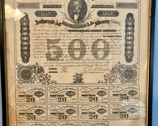 1868 confederate states of america loan