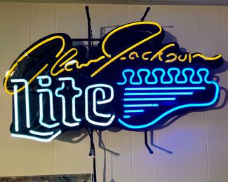 Alan Jackson Miller Lite neon sign