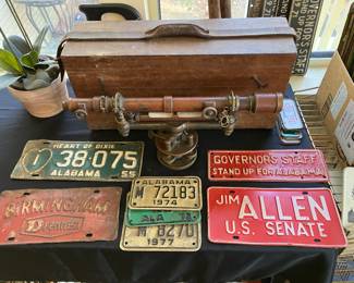 Collection of vintage Alabama license plates 