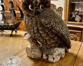 Giant ceramic owl