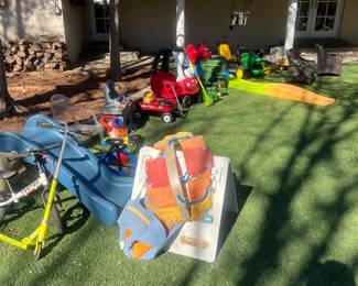 Large assortment of kids toys