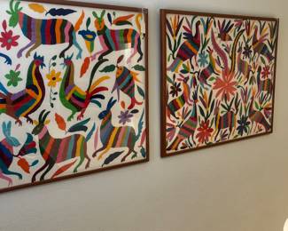 Otomi framed textiles