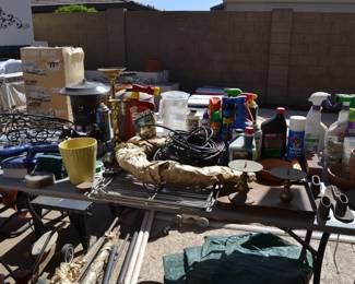 Tools, Power Tools, and More Tools in the garage.