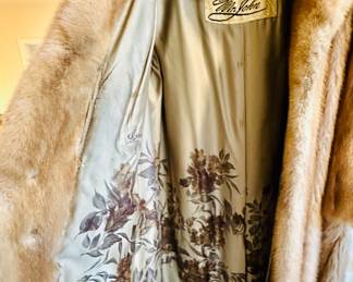 Full length fur coat